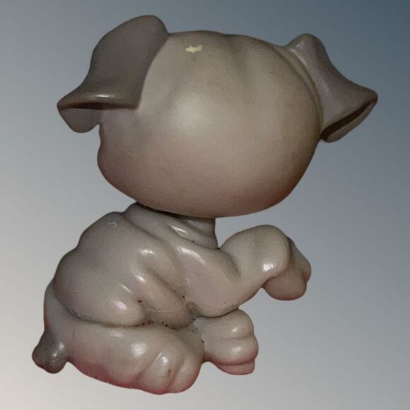 2007 Littlest Pet Shop Pet Pairs Generation 1 Gray Bulldog #508 B14 - Picture 4 of 4